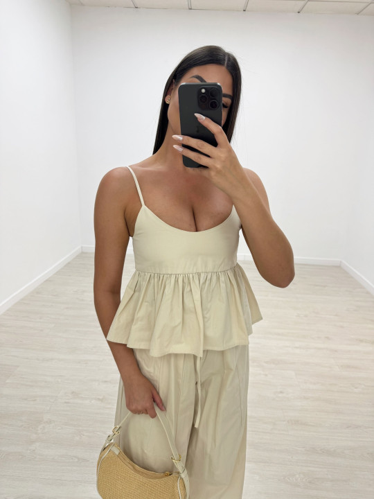 CONJUNTO PARACHUTE BEIGE